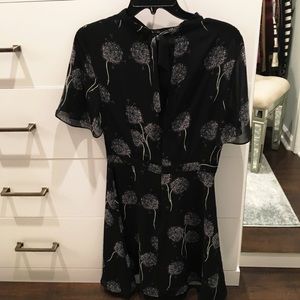 Warehouse Dresses - Dandelion Print Mini Skater Dress Warehouse Dresses - Dandelion Print Mini Skater Dress
